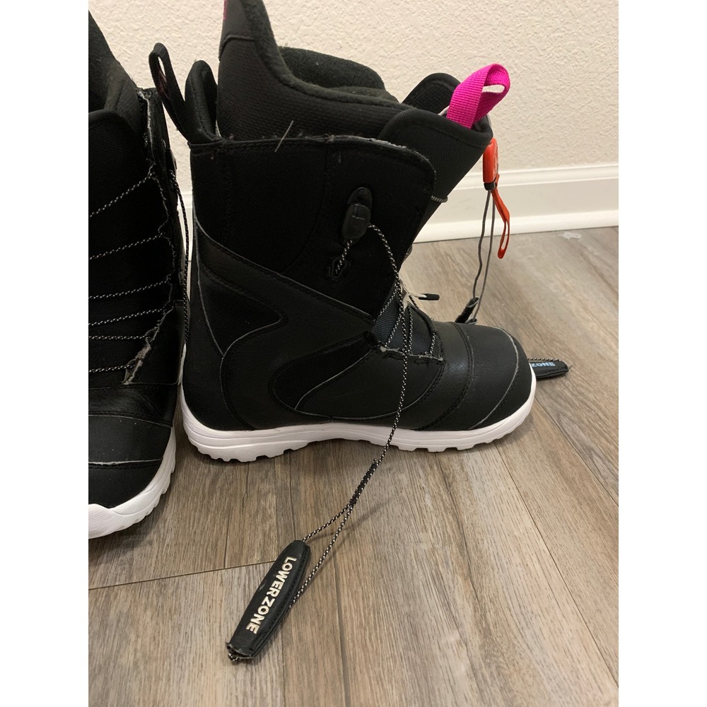 Burton Mint Women's Snowboard Boots Size 8 Black Pink Speed Zone Imprint 1 - Picture 8 of 11